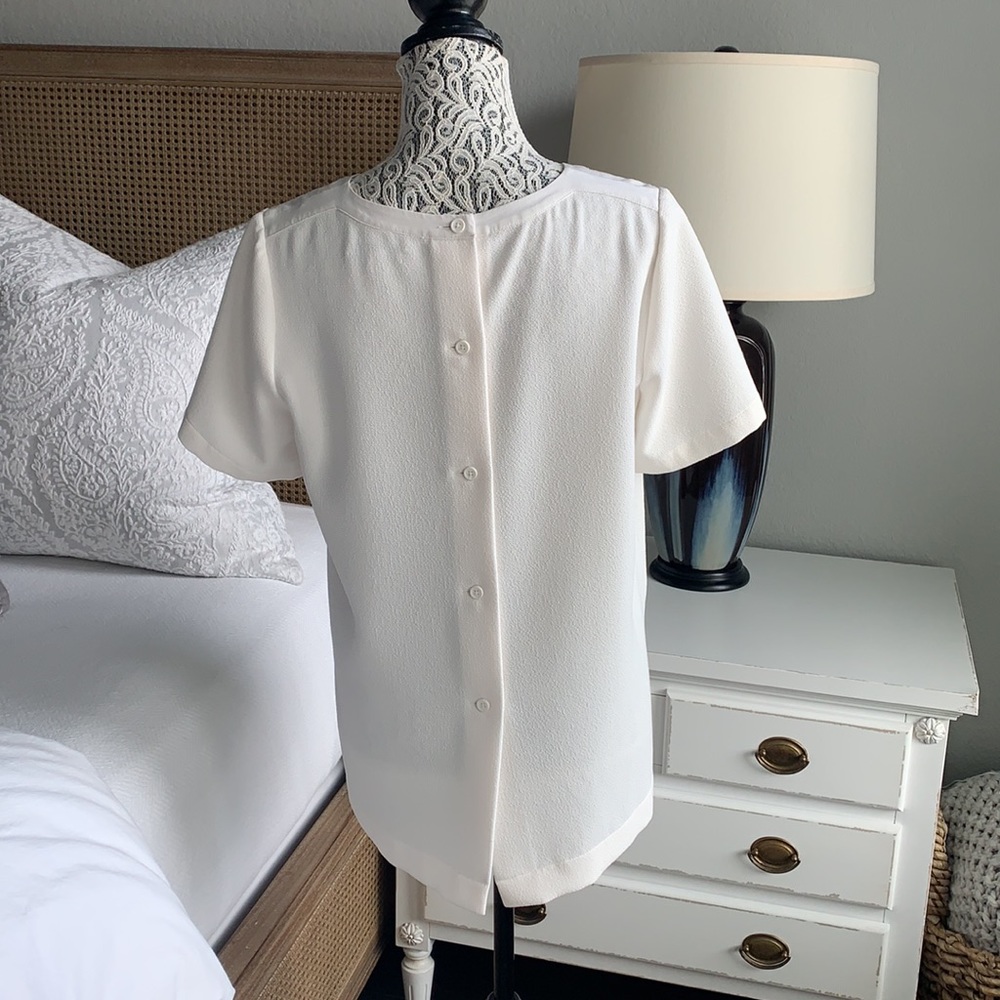 Madewell White Short Sleeve Pocket Tee - Picture 4 of 10